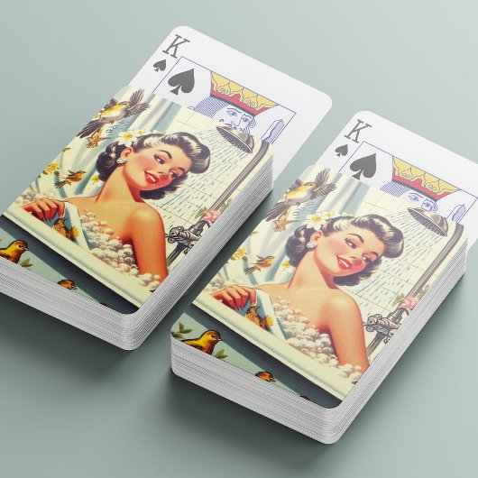  douche Pin Up Pokerkaarten