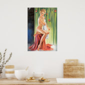 Douche pin-up poster (Keuken)