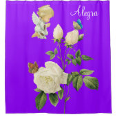 Douche Rideau Angel Floral Purple Papillon (Devant)