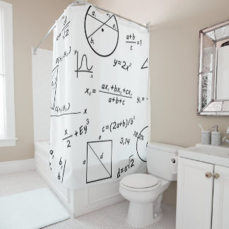 Douche rideau blanc