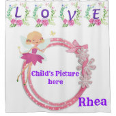 Douche rideau Fée Floral Amour (Devant)