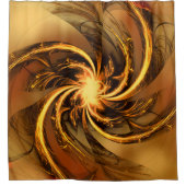 Douche rideau fractionné Jaune tordu (Devant)