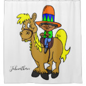 Douche rideau Mexicaine Homme Horse (Devant)