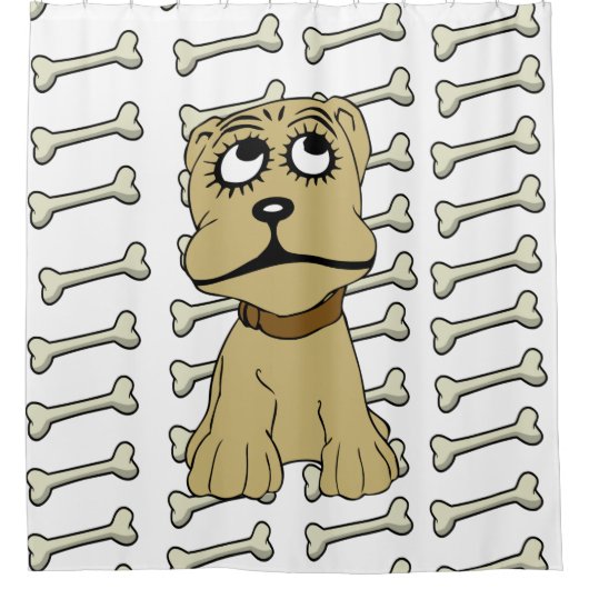 Douche rideau os de chien (Devant)