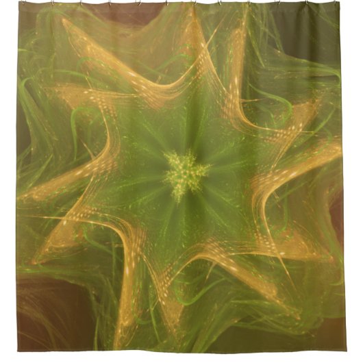 Douche rideau Palette vert clair fractal (Devant)