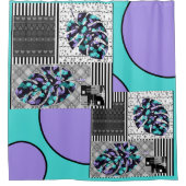 Douche rideau patchwork Abstrait quilt r (Devant)