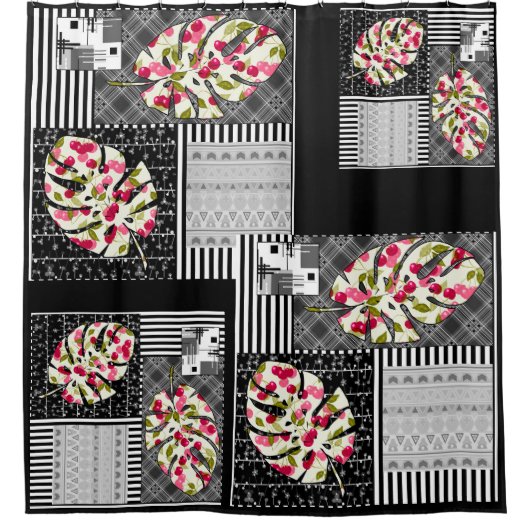 Douche rideau patchwork Abstrait quilt r (Devant)