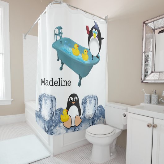 Douche rideau Penguin Glace Baignoire Temps de bai (En situation)