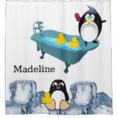 Douche rideau Penguin Glace Baignoire Temps de bai (Devant)