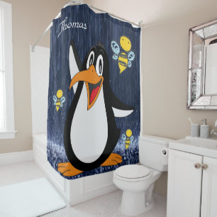 Douche Rideau Pingouin Bumblebee Pluie