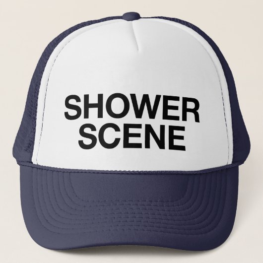 DOUCHE SCENE leuke slogan trucker hoed Pet (Voorkant)