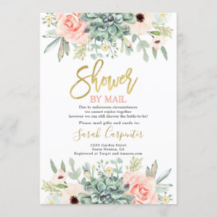 Douche van Mail Succulents Vrijgezellenfeest Kaart
