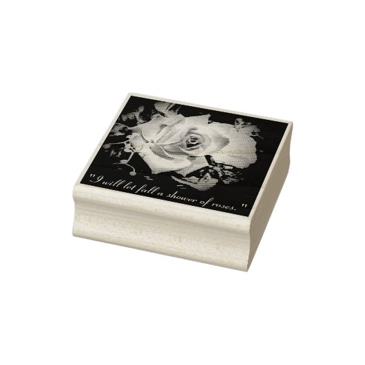 Douche van Rozen St. Therese Quote Rubberstempel (Stempel)