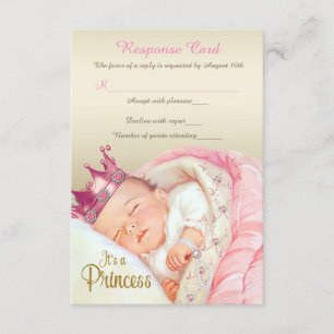 Douche vintage RSVP de princesse bébé