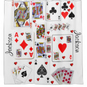 Douchegordijn Ace Speelkaarten (Voorkant)