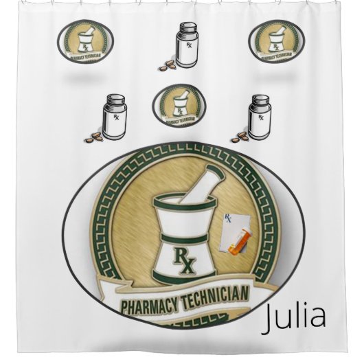 Douchegordijn Apotheek Tech (Voorkant)