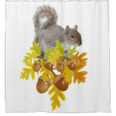 Douchegordijn Eekhoorn Acorn (Voorkant)