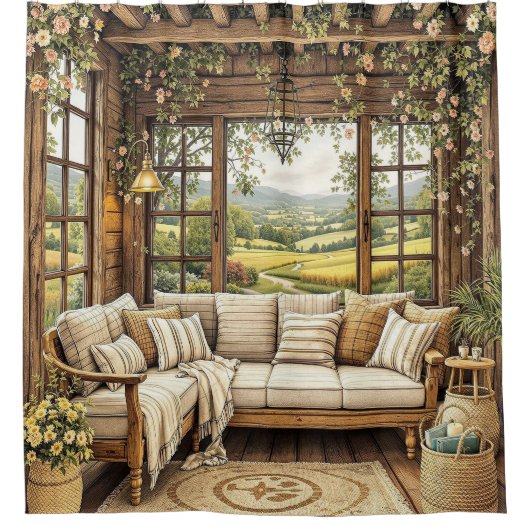 Douchegordijn - met dat vakantiegevoel (Voorkant)