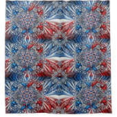 Douchegordijn met Franse kleuren (Voorkant)