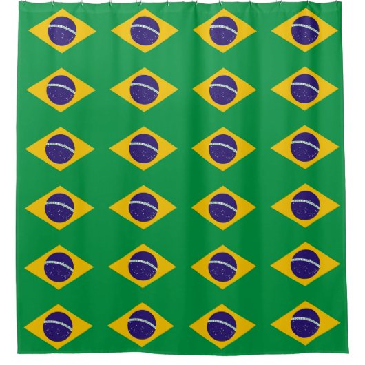 Douchegordijn met vlag van Brazilië (Voorkant)