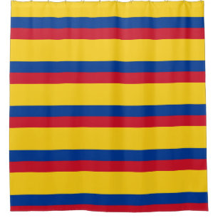 Douchegordijn met vlag van Colombia