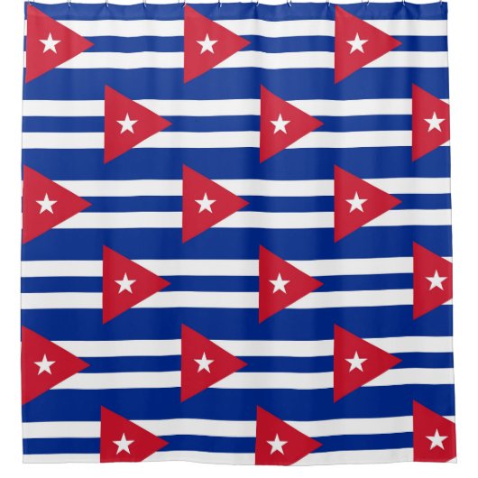 Douchegordijn met vlag van Cuba (Voorkant)