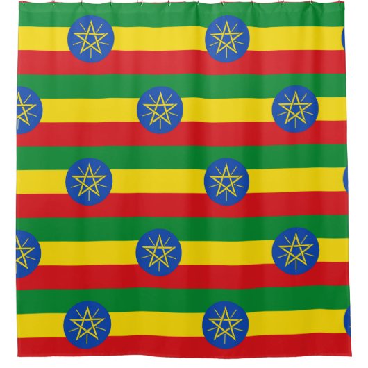 Douchegordijn met vlag van Ethiopië (Voorkant)