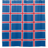 Douchegordijn met vlag van IJsland (Voorkant)