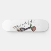 Douchegordijn - Ms. Velvet Revolver Skateboard (Horizontaal)