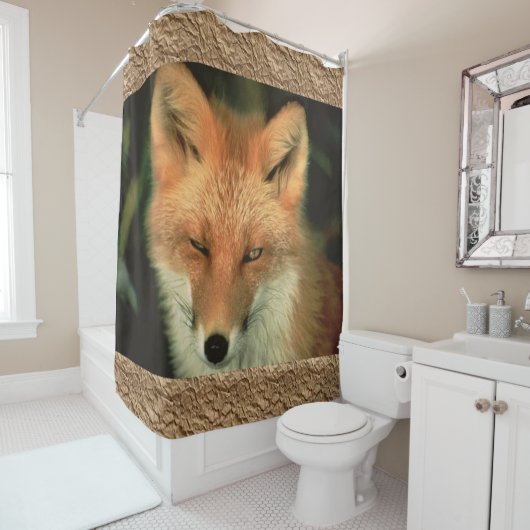 Douchegordijn Red Fox (In situ)