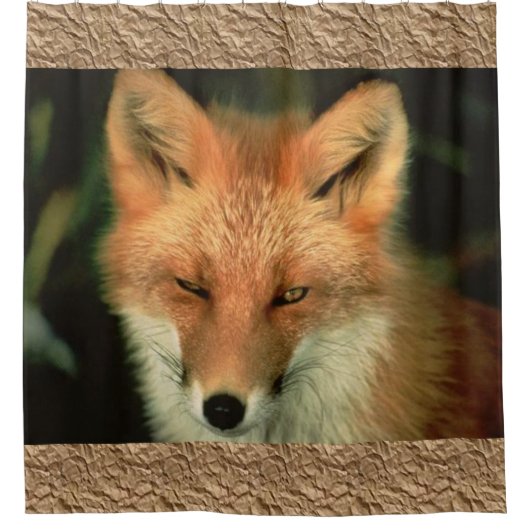 Douchegordijn Red Fox (Voorkant)