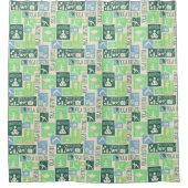 douchegordijn Yoga Pattern (Voorkant)