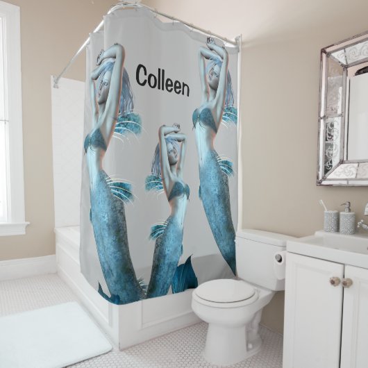 Douchegordijn Zeemeermin (In situ)