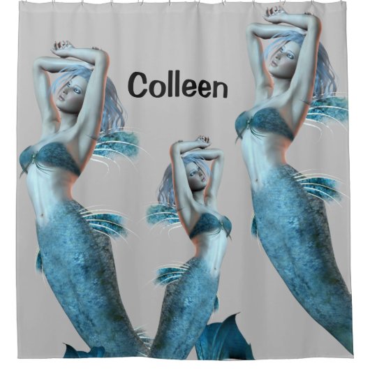 Douchegordijn Zeemeermin (Voorkant)