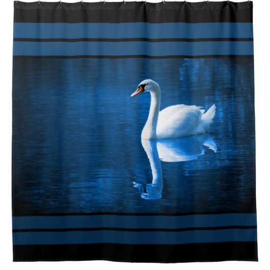 Douchegordijn/zwaan Douchegordijn (Voorkant)