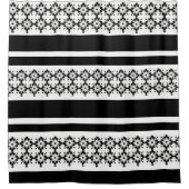 Douchegordijn/Zwart en Wit Douchegordijn (Voorkant)