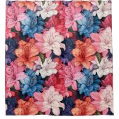 Douchegordijnen bloemenachtergrond (Voorkant)