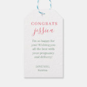 Douchen u met liefde cadeau Label Cadeaulabel (Achterkant)