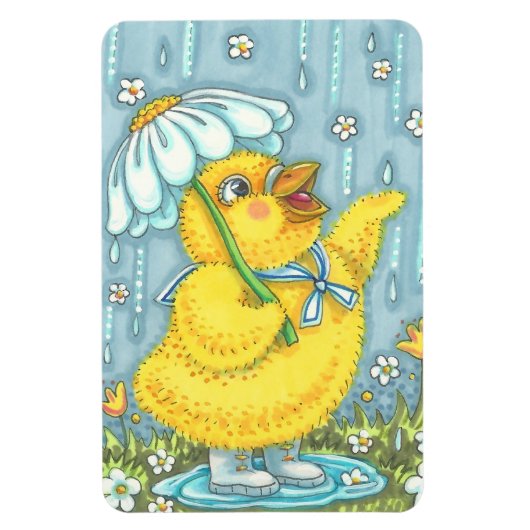 DOUCHES AVRIL PRINTEMPS MAGNET POULET Large (Vertical)