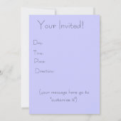 Douches de printemps ! Invitations (Dos)