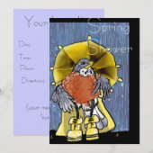 Douches de printemps ! Invitations (Devant / Derrière)