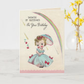 Douches Verjaardag Kaart (Gele Bloem)