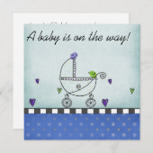 doucheuitnodiging kaart (Voorkant / Achterkant)