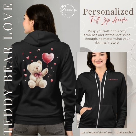 Doudou de la Saint-Valentin Sweat à capuche fermet