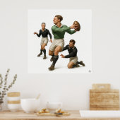 Doudou en tricot intelligent - Impression en rugby (Cuisine)