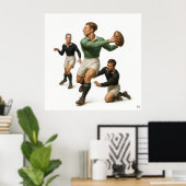 Doudou en tricot intelligent - Impression en rugby (Bureau à domicile)