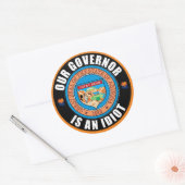 Doug Ducey is een idioot Ronde Sticker (Envelop)