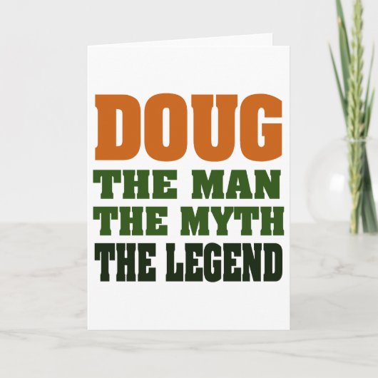 Doug - het Man, de Myth, de Legende! Kaart (Voorkant)