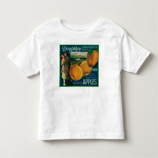Doughboy Apple Crate LabelWatsonville, CA Kinder Shirts (Voorkant)
