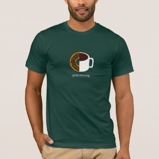 Doughnoten en koffie t-shirt